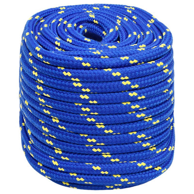 Vidaxl -Bootseil 16 mm 25 m Polypropenblau