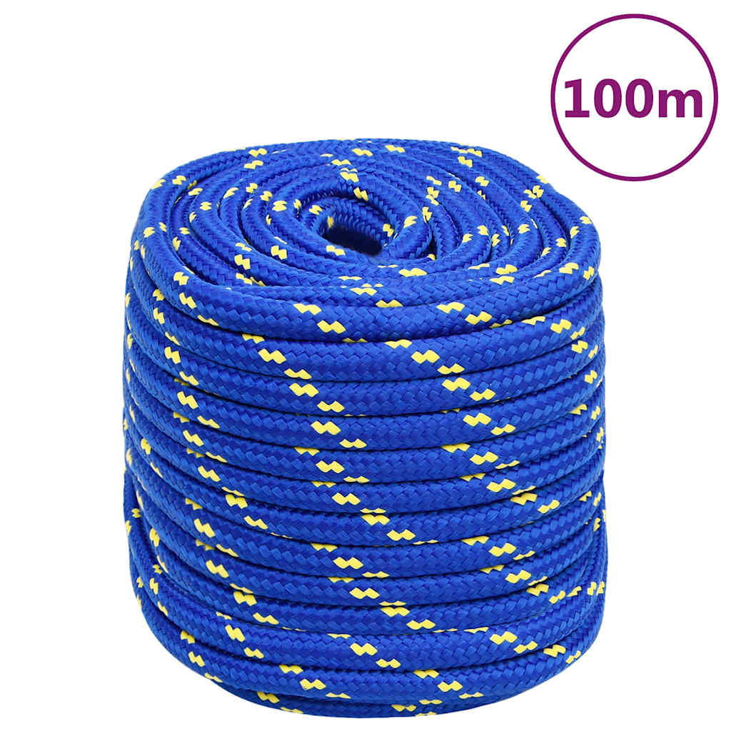 Vidaxl -Bootseil 16 mm 100 m Polypropenblau
