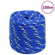 Vidaxl -Bootseil 16 mm 100 m Polypropenblau