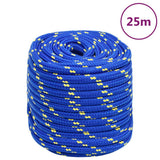 Vidaxl -Bootseil 18 mm 25 m Polypropenblau - afbeelding 1