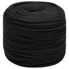 Vidaxl -Bootseil 6 mm 25 m Polypropen Schwarz