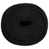 Vidaxl -Bootseil 8 mm 25 m Polypropen Schwarz