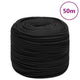Vidaxl -Bootseil 10 mm 50 m Polypropen Schwarz