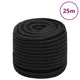 Vidaxl -Bootseil 16 mm 25 m Polypropen Schwarz