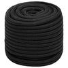 Vidaxl -Bootseil 16 mm 50 m Polypropen Schwarz