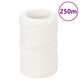 Vidaxl -Bootseil 2 mm 250 m Polypropylen Voll weiß