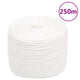 Vidaxl -Bootseil 8 mm 250 m Polypropylen Voll weiß
