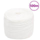 Vidaxl -Bootseil 8 mm 500 m Polypropylen Voll weiß