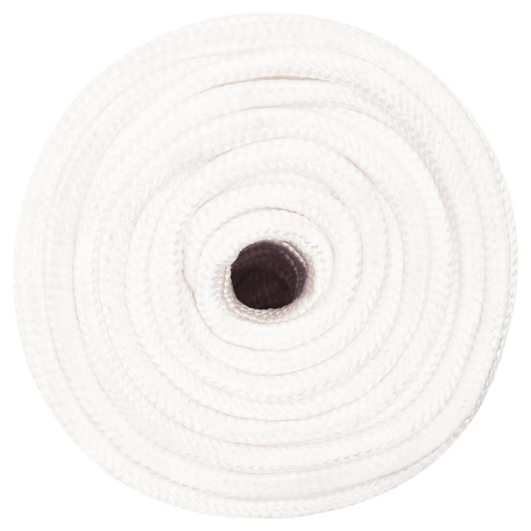 Vidaxl -Bootseil 12 mm 100 m Polypropylen Voll weiß