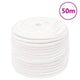 Vidaxl -Bootseil 14 mm 50 m Polypropylen Voll weiß