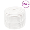 Vidaxl -Bootseil 14 mm 100 m Polypropylen Voll weiß