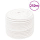 Vidaxl -Bootseil 14 mm 250 m Polypropylen Voll weiß