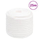 Vidaxl -Bootseil 16 mm 25 m Polypropylen Voll weiß