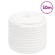 Vidaxl -Bootseil 16 mm 50 m Polypropylen Voll weiß