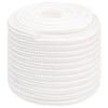 Vidaxl -Bootseil 16 mm 250 m Polypropylen Voll weiß