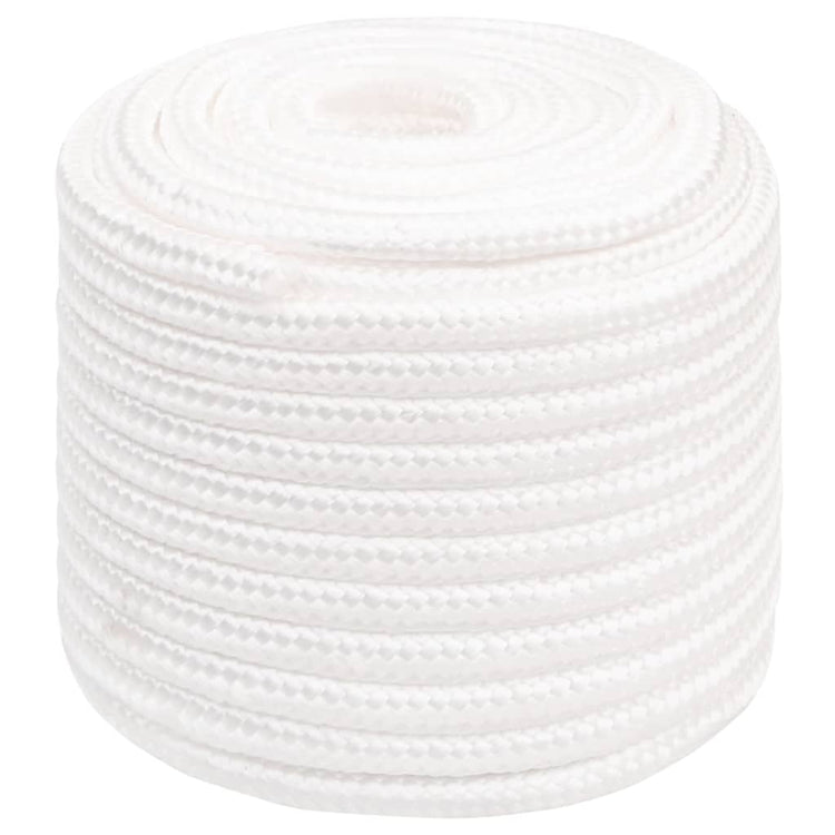 Vidaxl -Bootseil 18 mm 100 m Polypropylen Voll weiß