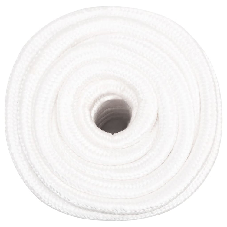 Vidaxl -Bootseil 20 mm 25 m Polypropylen Voll weiß