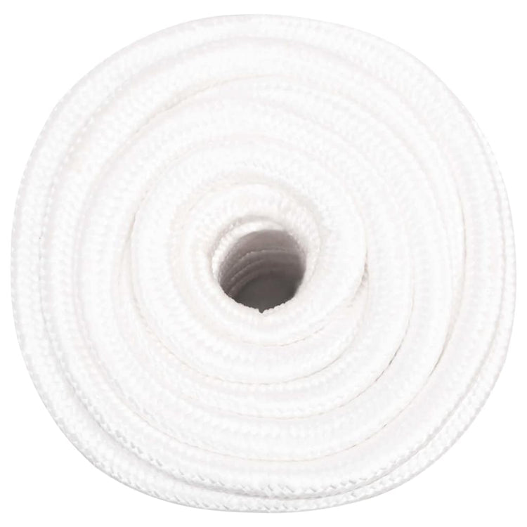 Vidaxl -Bootseil 20 mm 50 m Polypropylen Voll weiß