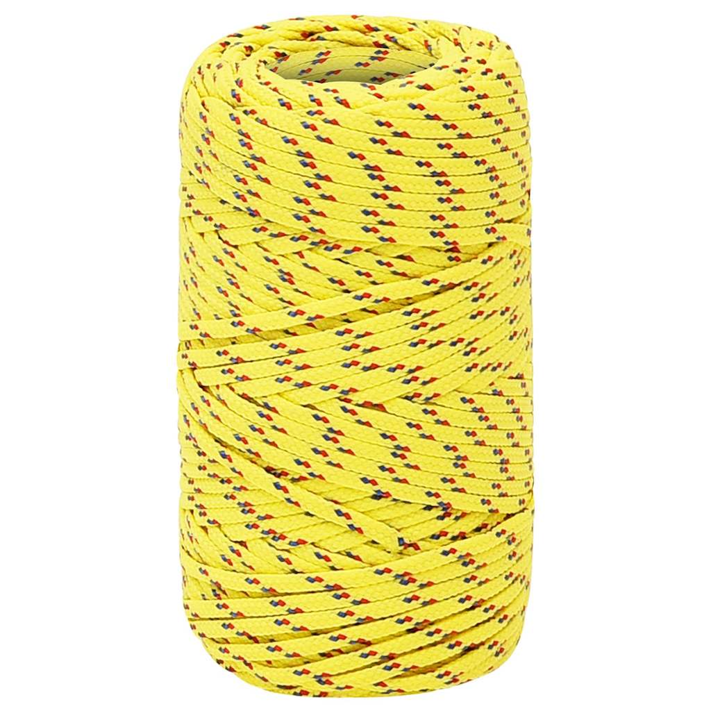 Vidaxl -Bootseil 2 mm 50 m Polypropylengelb