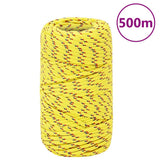 Vidaxl -Bootseil 2 mm 500 m Polypropylengelb - afbeelding 1