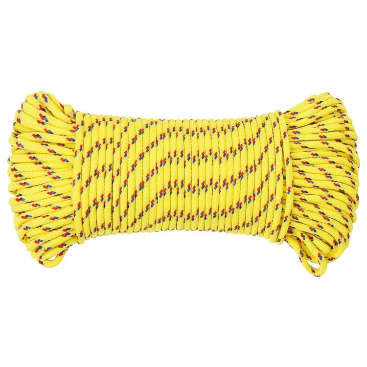 VIDAXL -Kofferchen 3 mm 250 m Polypropylengelb