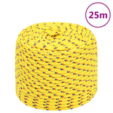 Vidaxl -Bootseil 8 mm 25 m Polypropylengelb - afbeelding 1