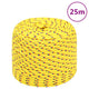 Vidaxl -Bootseil 8 mm 25 m Polypropylengelb