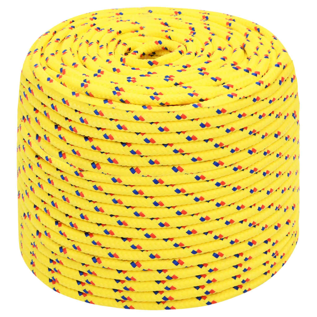 Vidaxl -Bootseil 8 mm 50 m Polypropylengelb