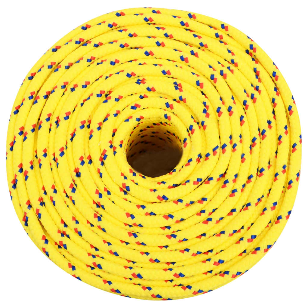 Vidaxl -Bootseil 8 mm 50 m Polypropylengelb