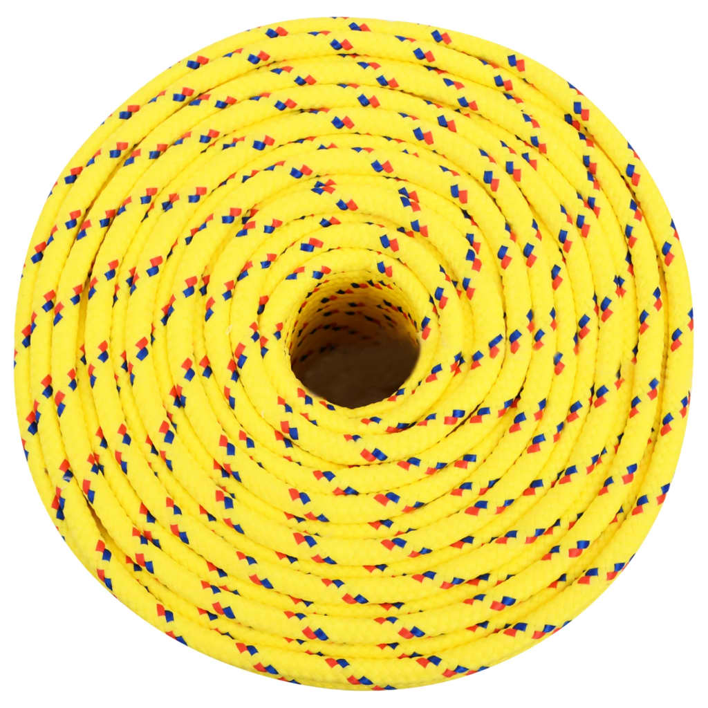 Vidaxl -Bootseil 10 mm 100 m Polypropylengelb
