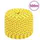 Vidaxl -Bootseil 10 mm 500 m Polypropylengelb