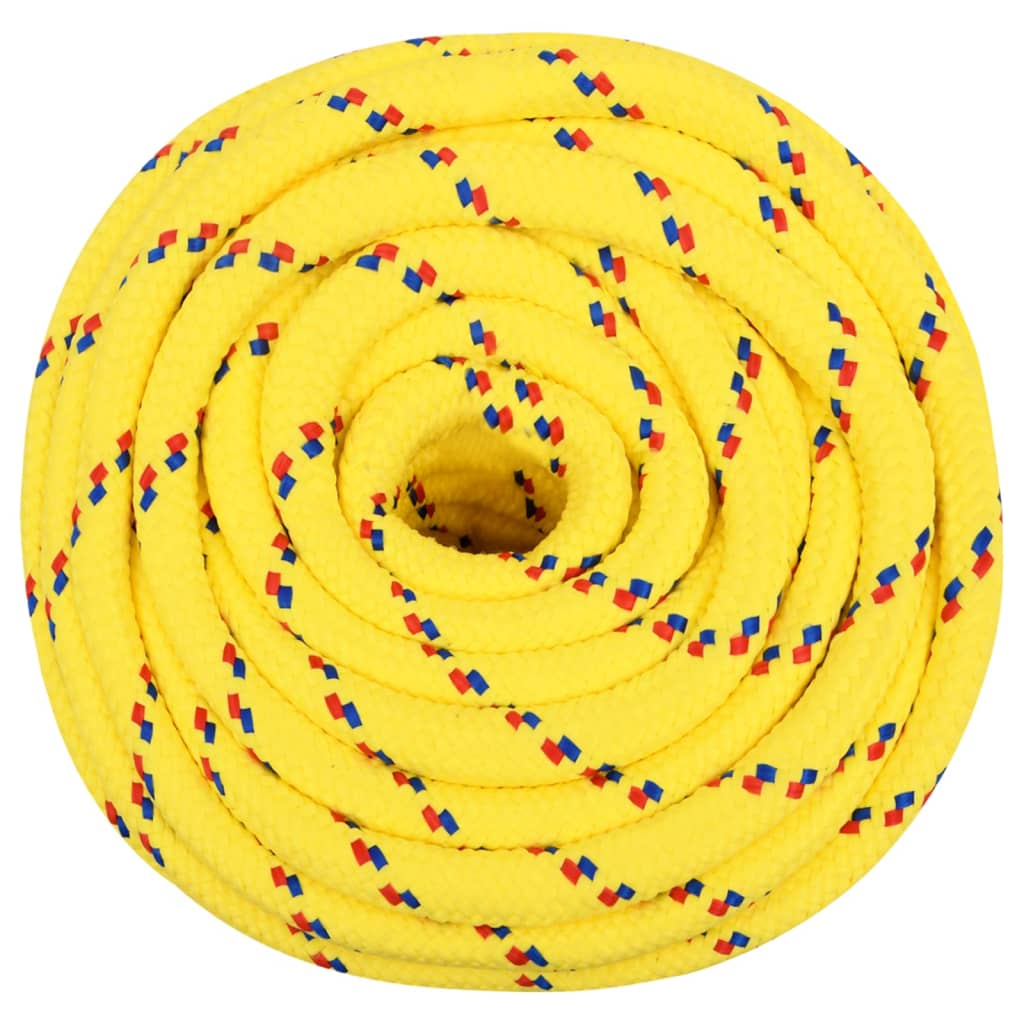 Vidaxl -Bootseil 16 mm 50 m Polypropylengelb