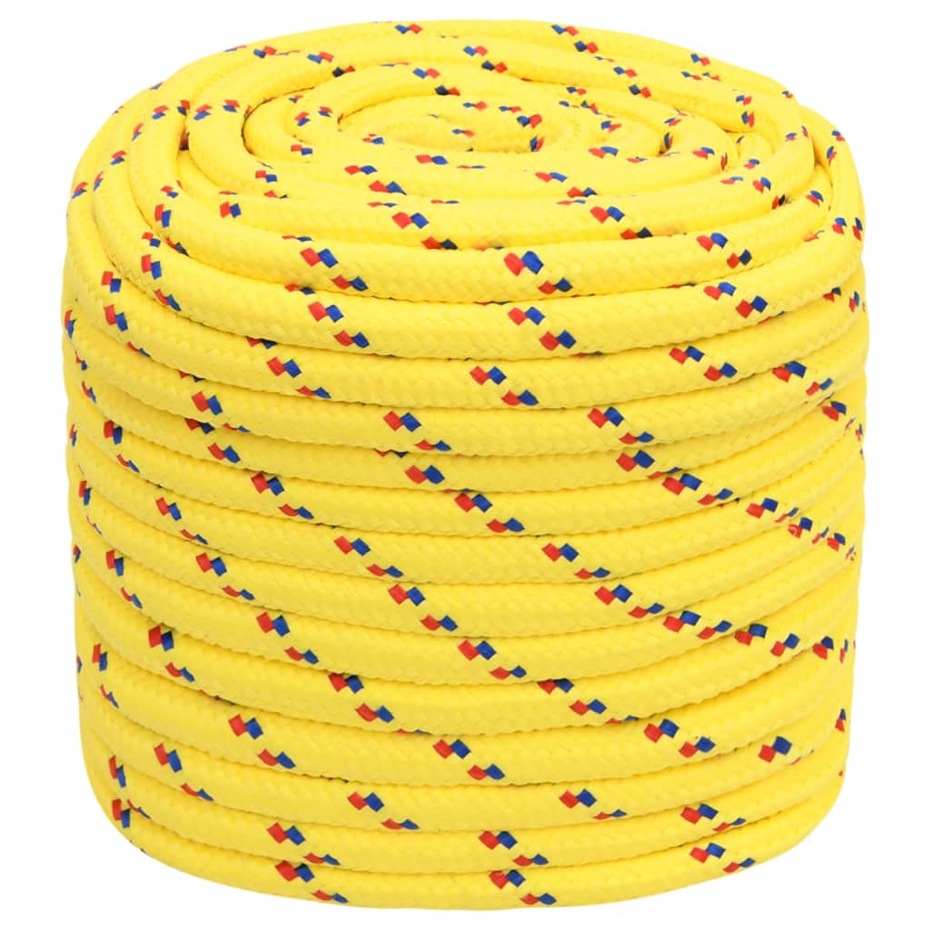 Vidaxl -Bootseil 18 mm 100 m Polypropylengelb