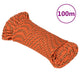Vidaxl -Bootseil 4 mm 100 m Polypropylenorange