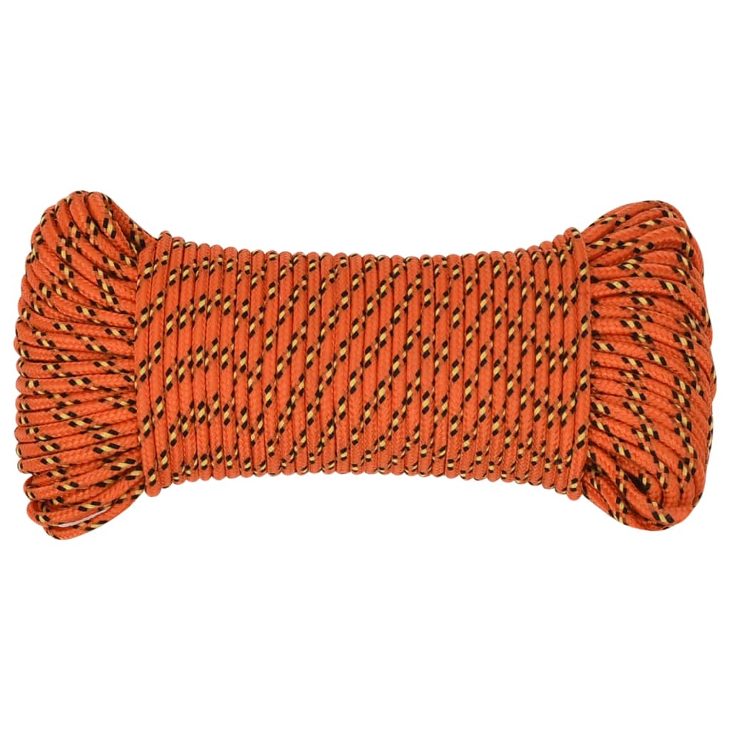 Vidaxl -Bootseil 4 mm 250 m Polypropylenorange