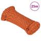 Vidaxl -Bootseil 5 mm 25 m Polypropylenorange