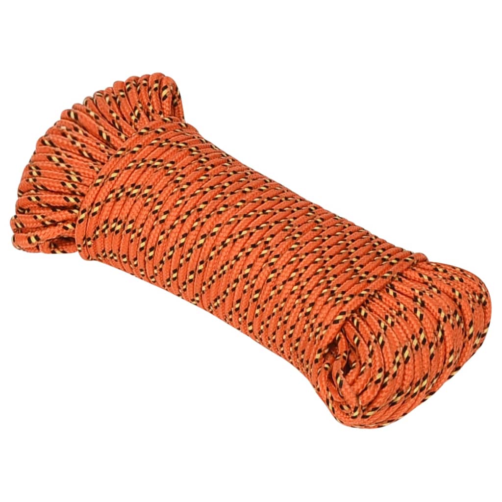 Vidaxl -Bootseil 5 mm 25 m Polypropylenorange