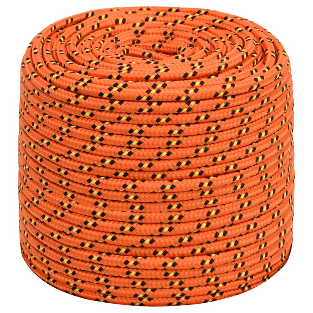Vidaxl -Bootseil 8 mm 25 m Polypropylenorange