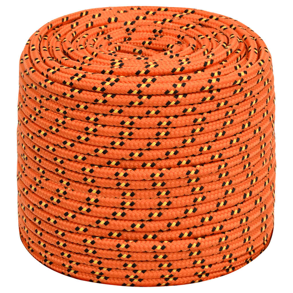 Vidaxl -Bootseil 10 mm 100 m Polypropylenorange