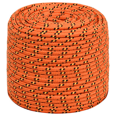 Vidaxl -Bootseil 10 mm 100 m Polypropylenorange