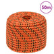 Vidaxl -Bootseil 12 mm 50 m Polypropylenorange