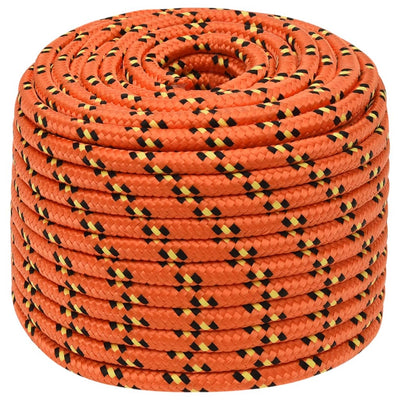 Vidaxl -Bootseil 12 mm 50 m Polypropylenorange