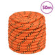 Vidaxl -Bootseil 16 mm 50 m Polypropylenorange