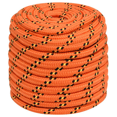 Vidaxl -Bootseil 16 mm 250 m Polypropylenorange