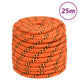 Vidaxl -Bootseil 18 mm 25 m Polypropylenorange