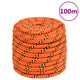 Vidaxl -Bootseil 18 mm 100 m Polypropylenorange
