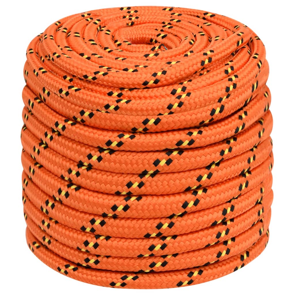 Vidaxl -Bootseil 18 mm 100 m Polypropylenorange