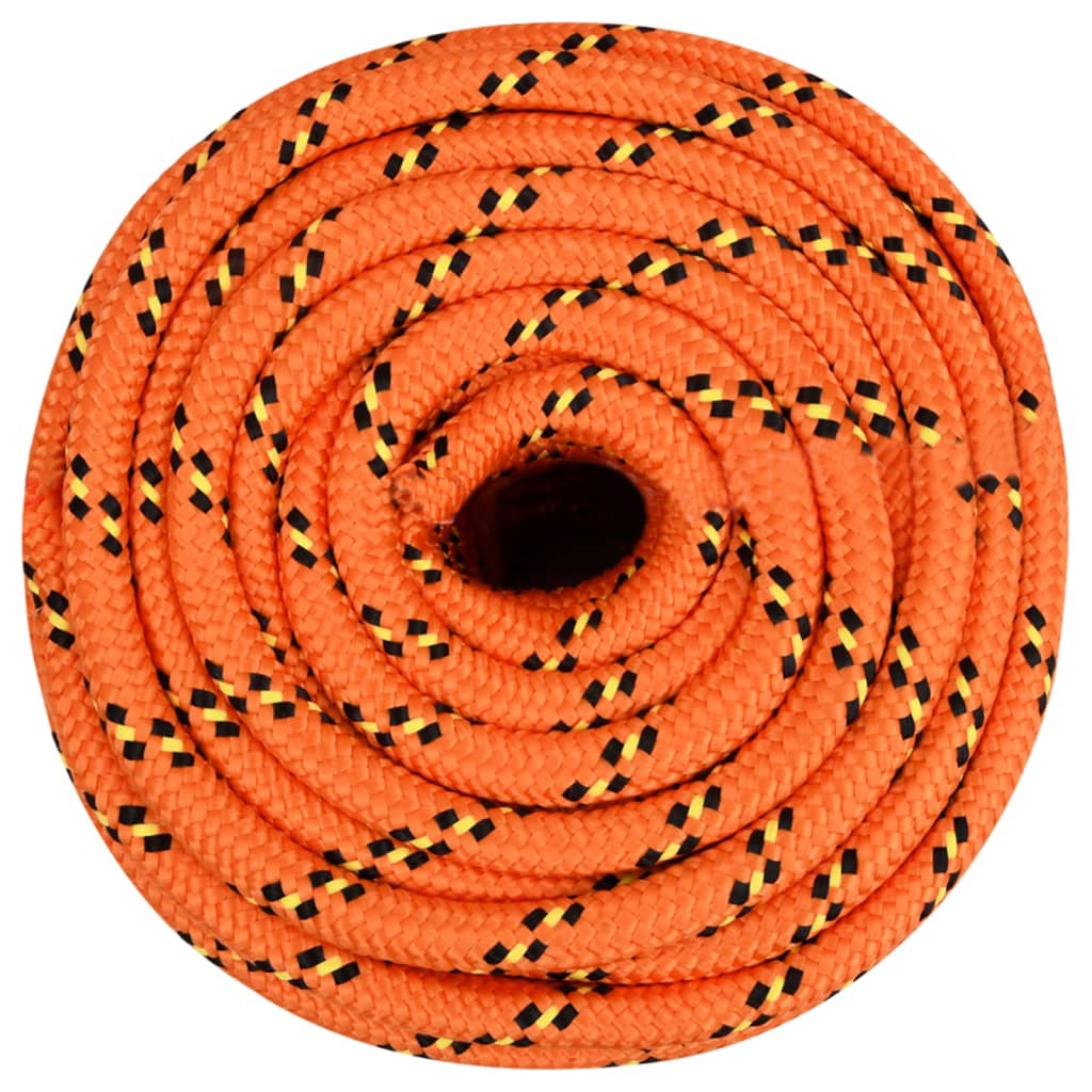 Vidaxl -Bootseil 18 mm 100 m Polypropylenorange