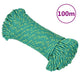Vidaxl -Bootseil 3 mm 100 m Polypropylengrün