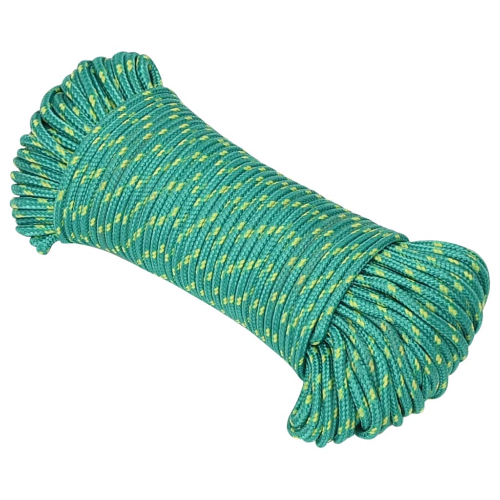 Vidaxl -Bootseil 5 mm 25 m Polypropylengrün